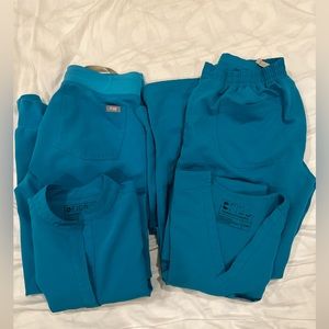 Figs Teal Scrubs Bundle (2pairs)